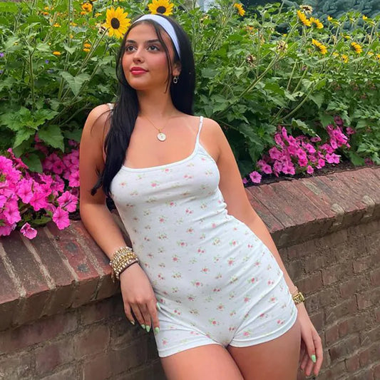 Summer Bloom Backless Jumpsuit